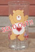 gs-200901-03 Care Bears / 1983 Pizza Hut "Tenderheart Bear" Glass