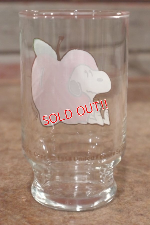 画像3: gs-200901-01 Snoopy / Anchor Hocking 1970's mini Glass "Apple"