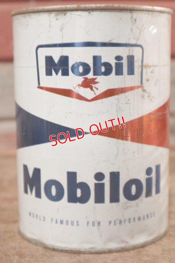 画像2: dp-200901-33 Mobil / Mobiloil One U.S.Quart Oil Can