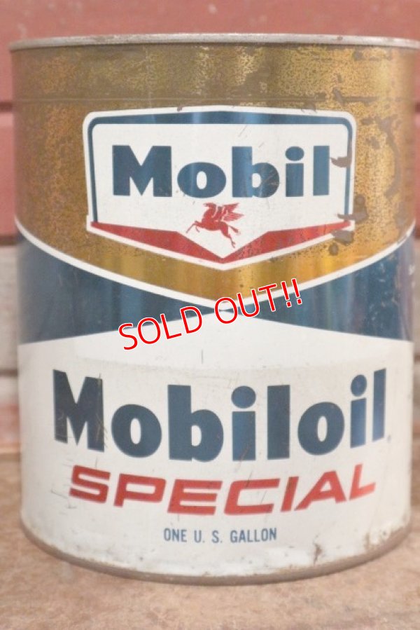 画像2: dp-200901-34 Mobil / Mobiloil SPECIAL One U.S.Gallon Oil Can