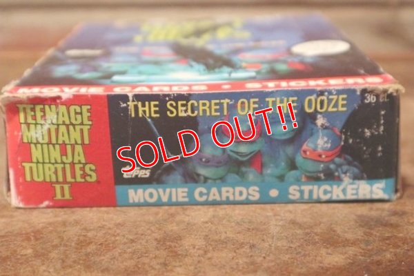画像6: ct-200901-29 TEENAGE MUTANT NINJA TURTLES II / Topps 1991 Trading Card Box 