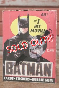 ct-200901-29 BATMAN / Topps 1989 Trading Card Box