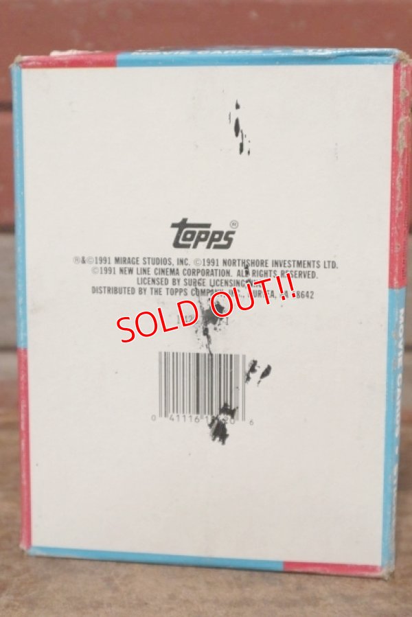 画像9: ct-200901-29 TEENAGE MUTANT NINJA TURTLES II / Topps 1991 Trading Card Box 