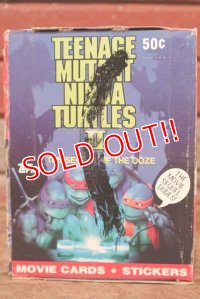 ct-200901-29 TEENAGE MUTANT NINJA TURTLES II / Topps 1991 Trading Card Box 