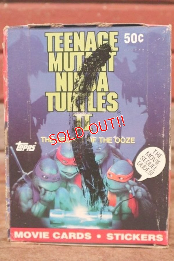 画像1: ct-200901-29 TEENAGE MUTANT NINJA TURTLES II / Topps 1991 Trading Card Box 