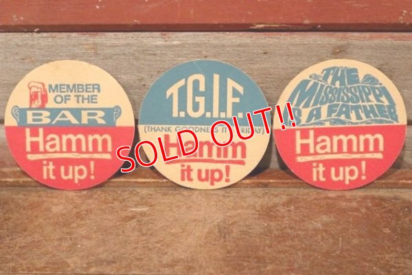 画像1: dp-200901-21 Hamm's Beer / Vintage Coaster Set