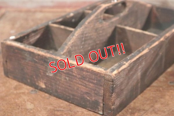 画像4: dp-200901-09 Vintage Wood Carrier