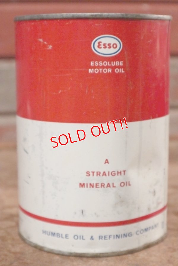 画像2: dp-200901-59 Esso / 1963 One Quart ESSOLUBE Motor Oil Can