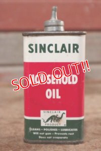 dp-200901-63 SINCLAIR / 1960's HOUSEHOLD OIL Can