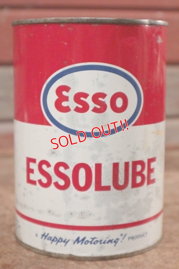 画像1: dp-200901-59 Esso / 1963 One Quart ESSOLUBE Motor Oil Can