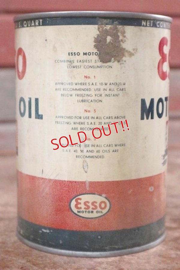 画像3: dp-200901-59 Esso / 1935 One Quart ESSOLUBE Motor Oil Can
