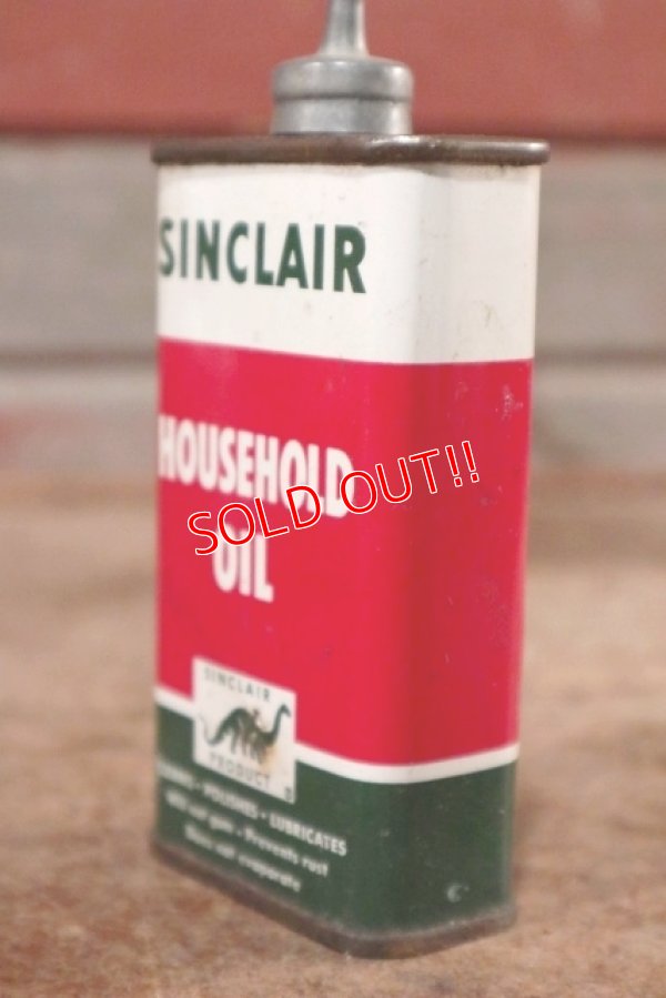 画像2: dp-200901-63 SINCLAIR / 1960's HOUSEHOLD OIL Can