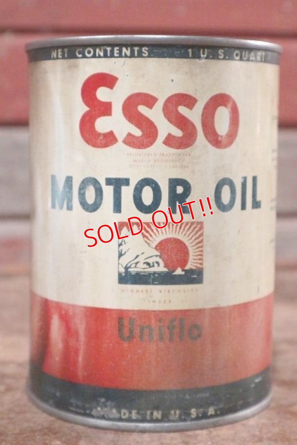 画像1: dp-200901-59 Esso / 1935 One Quart ESSOLUBE Motor Oil Can