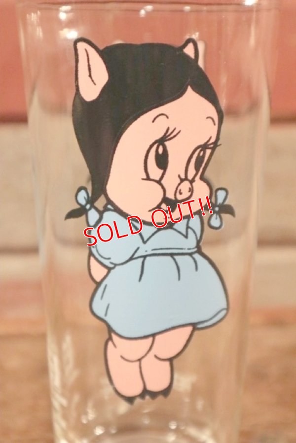 画像2: gs-200901-15 Petunia Pig / PEPSI 1973 Collector Series Glass