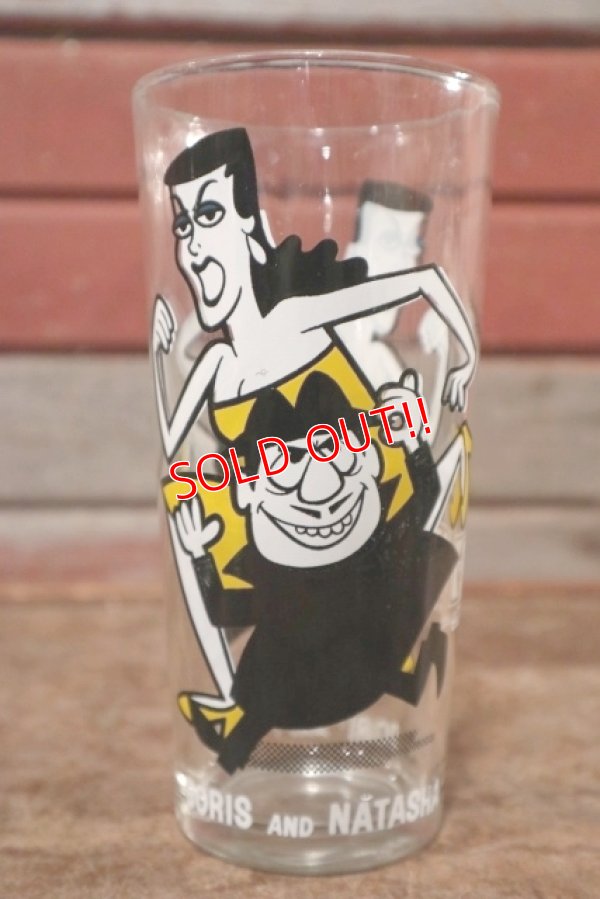 画像1: gs-200901-27 Bullwinkle / Boris and Natasha 1970's Collectors Series 16 oz.Glass