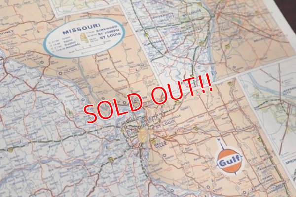画像7: dp-200901-17 Gulf / 1967 Road Map "IOWA MISSOURI"