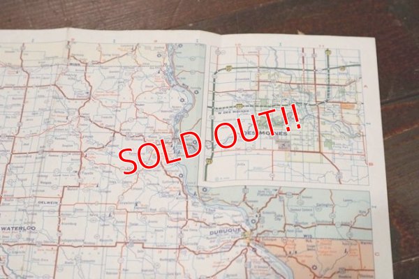 画像4: dp-200901-17 Gulf / 1967 Road Map "IOWA MISSOURI"