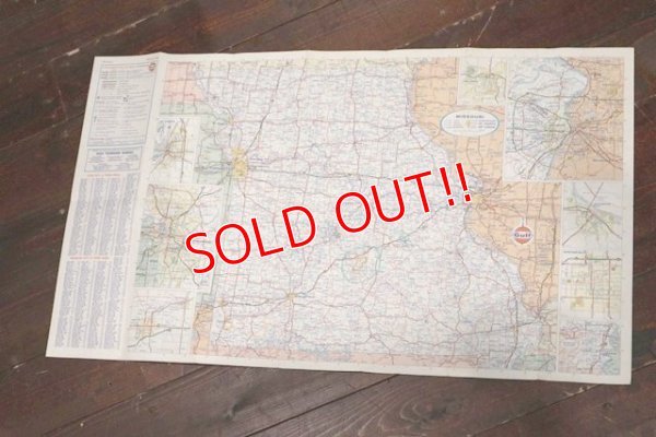 画像5: dp-200901-17 Gulf / 1967 Road Map "IOWA MISSOURI"