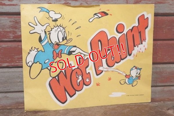 画像1: ct-200901-64 Donald Duck / WET PAINT 1987 Poster