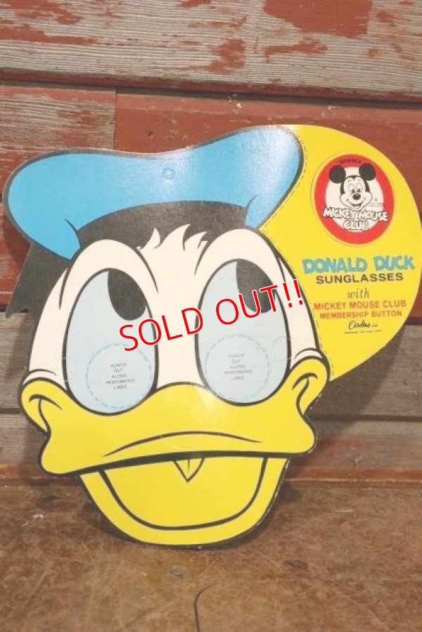 画像1: dp-200901-63 Donald Duck / 1960's Paper Sunglasses