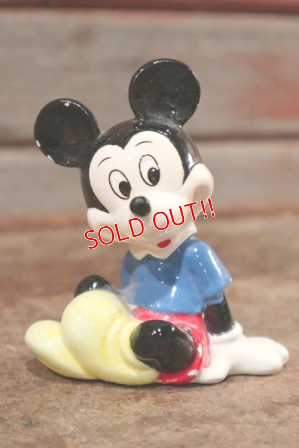 画像1: ct-200901-04 Mickey Mouse / 1980's Ceramic Figure
