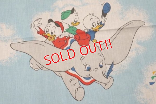 画像3: ct-200901-35 Disney Characters / 1970's Flat Sheet (Twin)