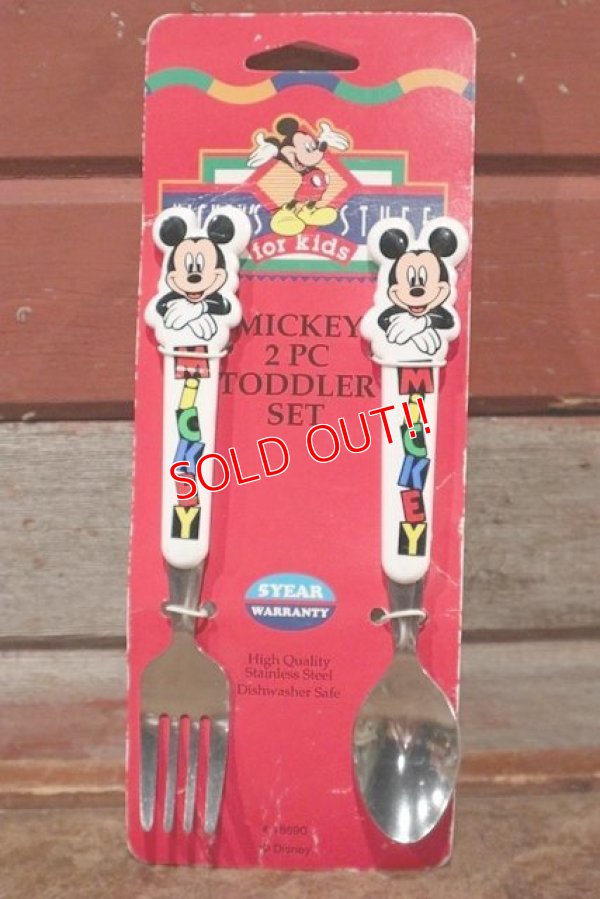 画像1: ct-200901-26 Mickey Mouse / 1990's 2PC Toddler Set