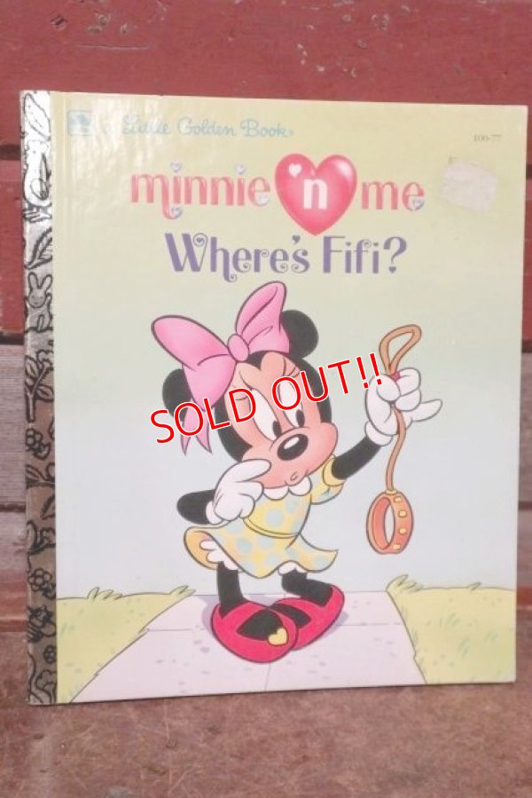 画像1: ct-200901-71 Minnie Mouse / 1992 Little Golden Book "Minnie n' me Where's Fifi?"