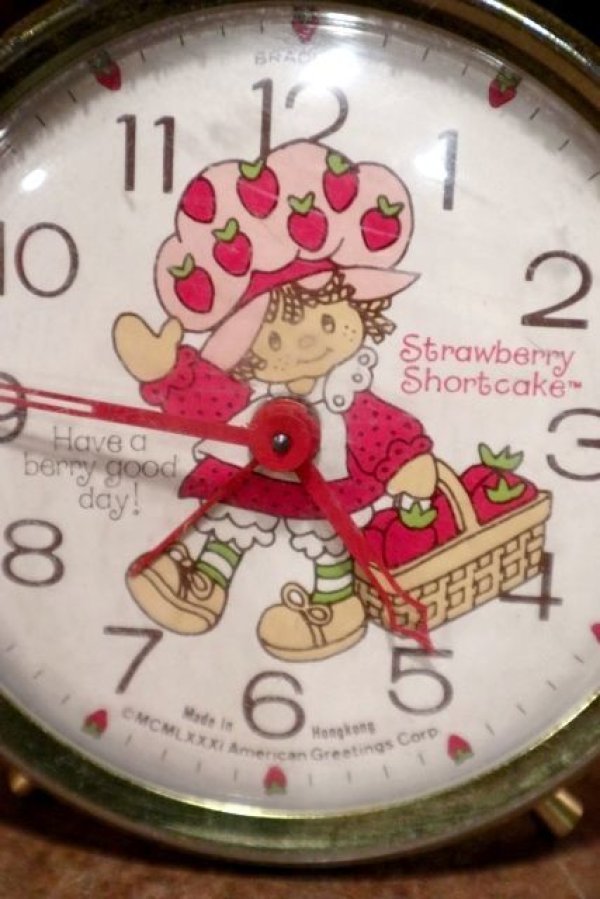 画像2: ct-201001-25 Strawberry Shortcake / BRADLEY 1980's Alarm Clock