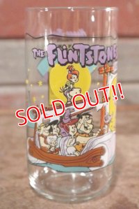 gs-201001-10 The Flintstones / Hardee's 1991 "Going to the Drive-in" Glass