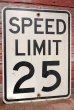 画像1: dp-201001-14 Road Sign "SPEED LIMIT 25 " (1)