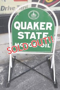 dp-200901-55 QUAKER STATE / 1970's Stand Sign