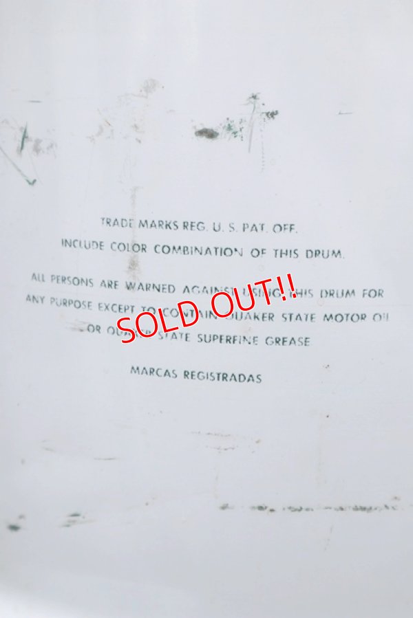 画像8: dp-201001-17 QUAKER STATE / 1980's 120 LBS. Motor Oil Can