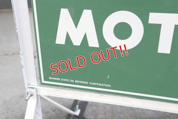 画像4: dp-200901-55 QUAKER STATE / 1970's Stand Sign