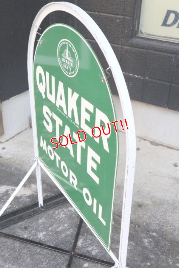 画像7: dp-200901-55 QUAKER STATE / 1970's Stand Sign