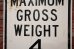 画像3: dp-201001-16 Road Sign "MAXIMUM GROSS WEIGHT 4 TONS "