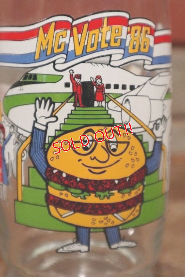 画像2: nt-200501-02 McDonald's / Mc Vote '86 “Big Mac" Glass