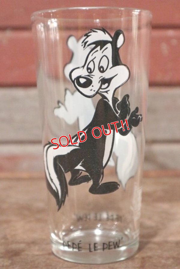 画像1: gs-201001-06 Pepe Le Pew / PEPSI 1973 Collector Series Glass