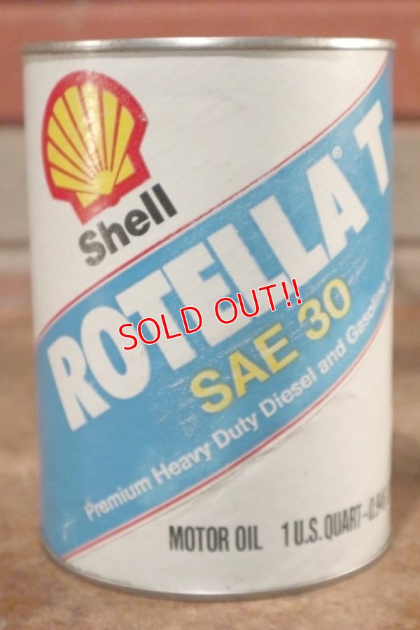画像1: dp-201001-32 Shell ROTELLA T / One Quart Motor Oil Can