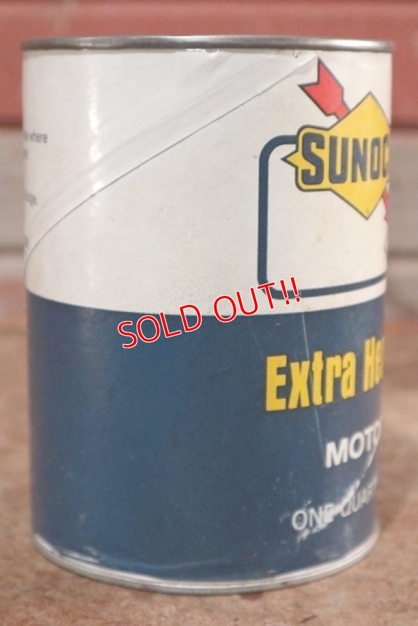 画像3: dp-201001-36 SUNOCO DX / One Quart Motor Oil Can