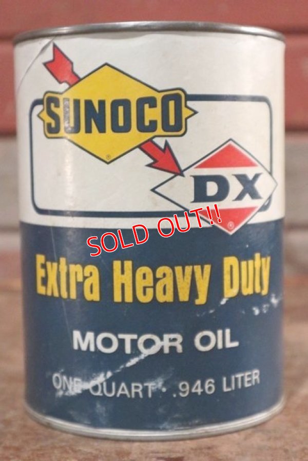 画像1: dp-201001-36 SUNOCO DX / One Quart Motor Oil Can