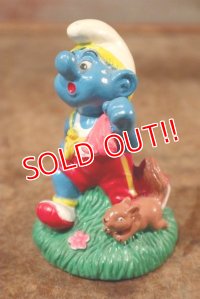 ct-201101-01 Smurfs / 1998 Candy Topper "Jogging"