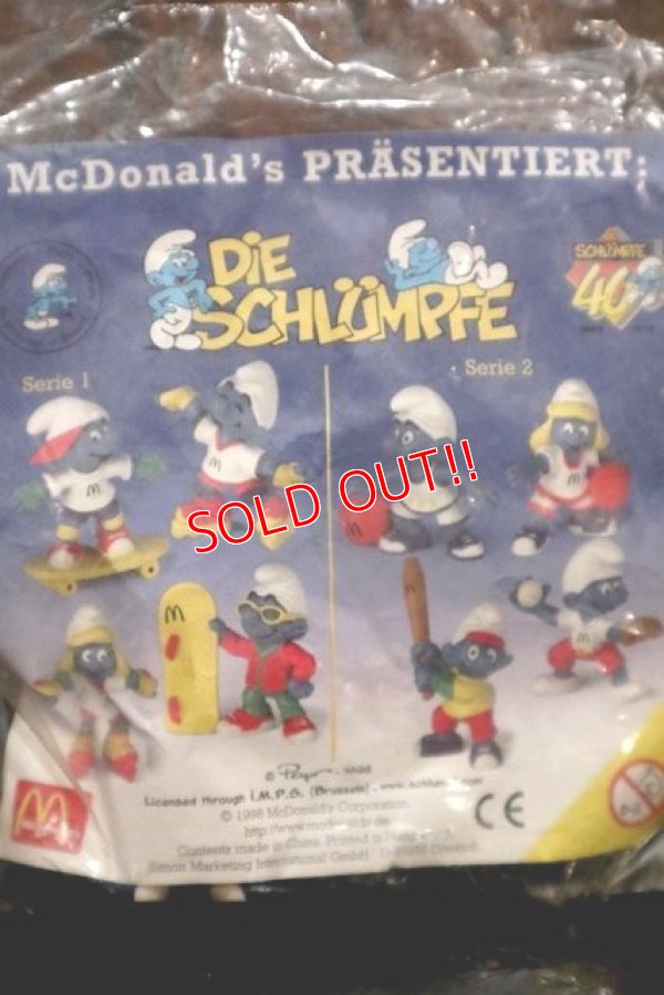 画像1: ct-201101-11 Smurfs / McDonald's 1998 PVC Figure Complete Set