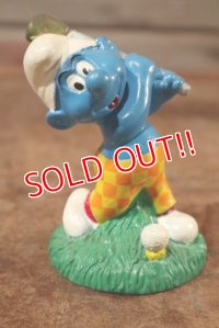 ct-201101-03 Smurfs / 1998 Candy Topper "Golf"