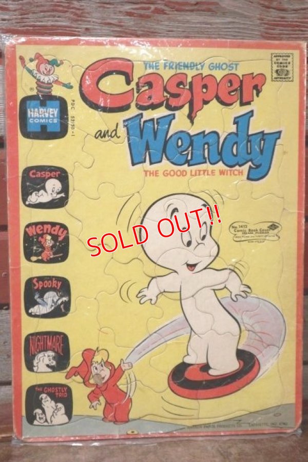 画像1: ct-201001-97 Casper and Wendy / 1960's Frame Tray Puzzle