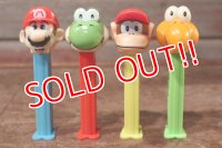 pz-201101-01 Nintendo / 1990's PEZ Dispenser Set of 4