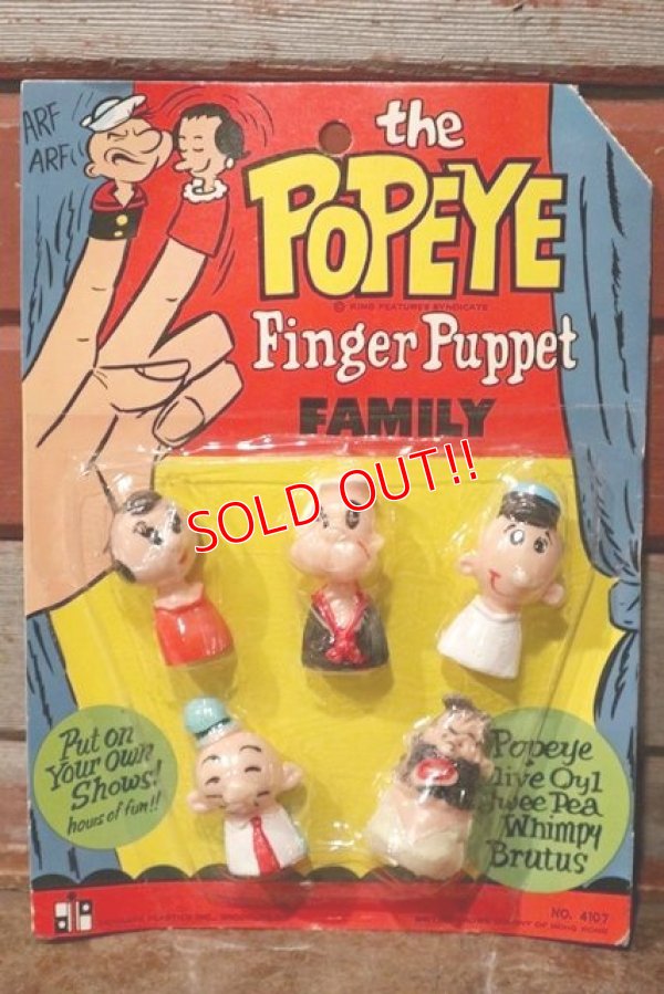 画像1: ct-201101-85 Popeye / 1960's Finger Puppet