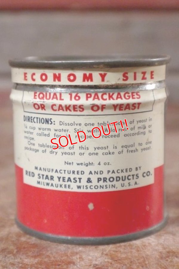 画像2: dp-201101-49 RED STAR DRY YEAST / Vintage Tin Can