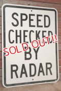 dp-201101-71 Road sign "SPEED CHECKED BY RADER"