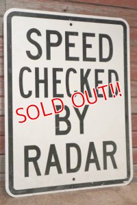 dp-201101-71 Road sign "SPEED CHECKED BY RADER"
